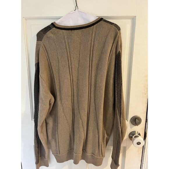 Vintage Norm Thompson Sweater Mens XL 3D COOGI Style 90s Knit Oversize Pullover - Picture 3 of 4